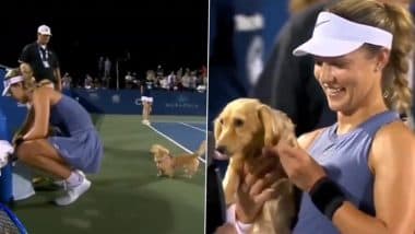 Anna Kalinskaya’s Dog Runs Out to the Court After Her Victory Over Clara Tauson at Mubadala Citi DC Open 2025, Adorable Video Goes Viral