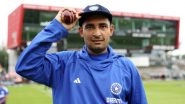 Anshul Kamboj Makes His International Debut, Pacer Awarded Test Cap No 318 By Deep Dasgupta Ahead of IND vs ENG 4th Test 2025 (See Pics)