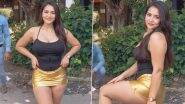 Archita Phukan Viral Video in 'The Golden Skirt'! Babydoll Archi Shares Bizarre Instagram Reel With a Man With Blurred Face in the Background
