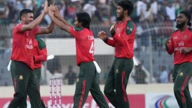 Bangladesh Beats Pakistan by Seven Wickets in BAN vs PAK 1st T20I 2025; Parvez Hossain Emon & Taskin Ahmed Shine as The Tigers Gain 1–0 Series Lead