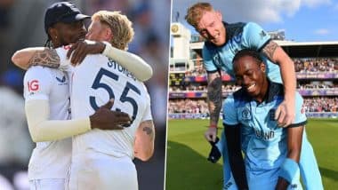 Ben Stokes, Jofra Archer Mark Six-Year Anniversary Of 2019 World Cup Victory With Memorable Performances in England's Iconic Win in Lord's Test Over India
