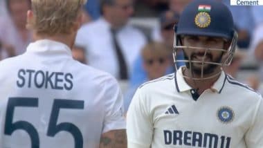 Ben Stokes, Nitish Kumar Reddy Involved in Exchange of Words on Day 5 of IND vs ENG 3rd Test 2025 at Lord’s Cricket Ground (Watch Video)