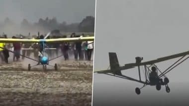 Bihar Youth Builds Aircraft Using Scrap for INR 7000, Seen Flying Single-Seater 'Aircraft'; Video Goes Viral
