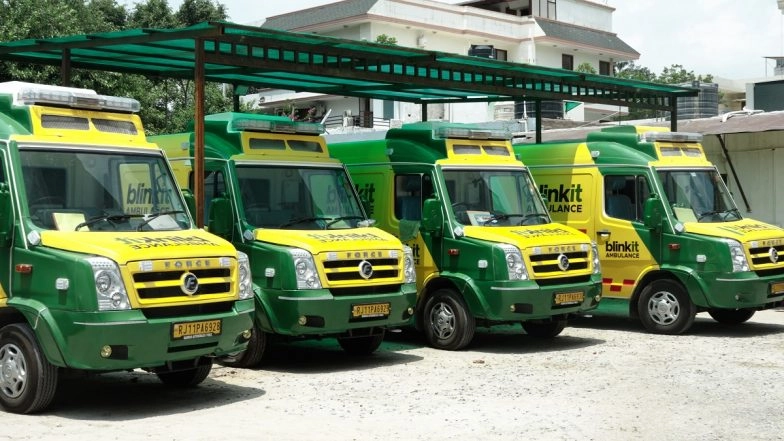 Blinkit Ambulance Rapid Growth: Zomato CEO Deepinder Goyal Says 10-Minutes Life-Saving Emergency Vehicles Grow From 6 to 12, Respond to 594 Critical Calls in Gurugram