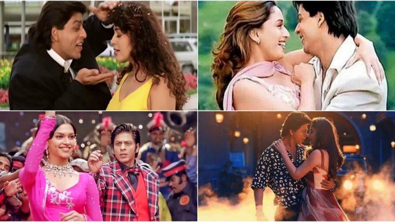 Shah Rukh Khan’s Romantic Songs: From ‘Main Koi Aisa Geet Gaoon’ to ‘Chaleya,’ Best Songs Featuring Bollywood’s Badshah for the Die-Hard SRK Fans (Watch Videos)
