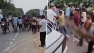 Bulandshahr: 15-Foot Python Sighting Becomes Reckless Social Media Stunt As Locals, Children Carry Giant Snake for Reels and Selfies, Video Goes Viral