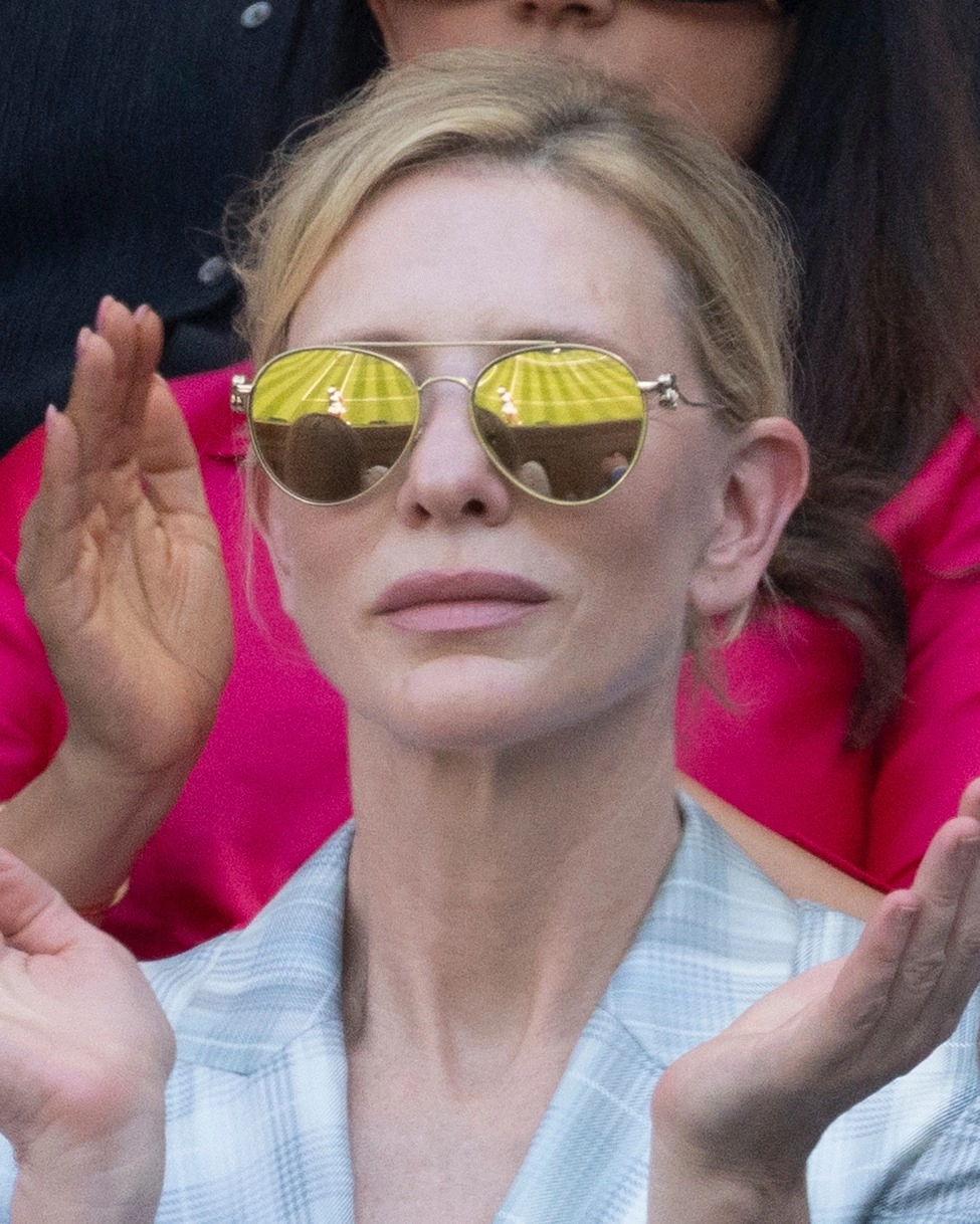 Oscar-Winning Actress Cate Blanchett Attends Wimbledon 2025