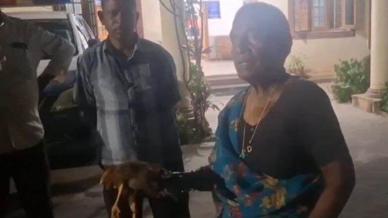 Chicken Dispute in Nalgonda: Elderly Woman Reaches Police Station After Neighbour Beats Her Hen With Stick in Telangana, Alleges Animal Cruelty; Video Surfaces