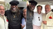 Chris Gayle Meets His Former Bosses As He Catches Up With RCB Owner Vijay Mallya and PBKS Owner Mohit Burman in London at Lalit Modi's Get Together Party (See Instagram Story)