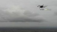 DRDO Conducts Successful Flight Trials of Unmanned Aerial Vehicle Launched Precision Guided Missile-V3 (Watch Video)