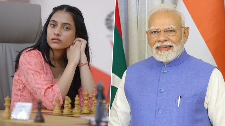 PM Narendra Modi Congratulates Divya Deshmukh and Koneru Humpy: Netizens Point Out Difference Between World Cup Chess Winner and World Chess Champion