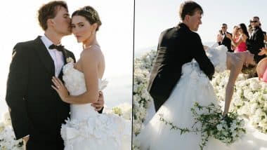 Madeleine White and DJ Andrew Fedyk Wedding Album Photos and Videos: Inside Fashion TikToker's Golden Hour Nuptial Ceremony in Santorini