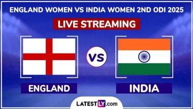 England Women vs India Women Live Streaming Online, 2nd ODI 2025: How To Watch ENG-W vs IND-W Cricket Match Free Live Telecast on TV?