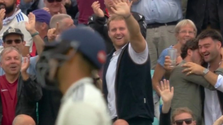 England Fans at The Oval Make ‘Bye Bye’ Gesture at Shubman Gill After His Run Out During IND vs ENG 5th Test 2025 (Watch Video)