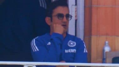 Gautam Gambhir Spotted Using ‘F-Word’ After Washington Sundar Dismisses Joe Root on Day 4 of IND vs ENG 3rd Test 2025 at Lord’s (Watch Video)