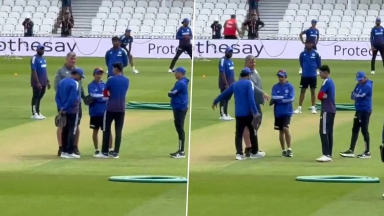 Gautam Gambhir Ignores Lee Fortis a Day After Engaging in Heated Argument With The Oval Pitch Curator Ahead of IND vs ENG 5th Test 2025 (Watch Video)