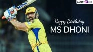 MS Dhoni Wallpapers and HD Images for Free Download: Happy Birthday MSD Greetings, HD Photos in Team India and CSK Jersey for WhatsApp Status, Facebook Profile Pic and Instagram to Share Online
