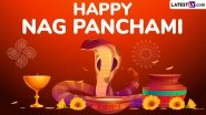 Happy Nag Panchami 2025 Messages: Share WhatsApp Wishes, Greetings, Quotes, Images and HD Wallpapers To Celebrate the Shravan Festival