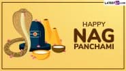 Nag Panchami 2025 Images and Har Har Mahadev HD Wallpapers for Free Download Online: Share Happy Nag Panchami Wishes With These Photos To Worship the Nagas