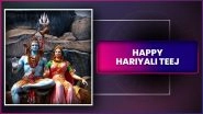 Hariyali Teej 2025 Wishes, Messages and Greetings To Honour the Divine Union of Shiva & Parvati