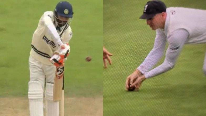 'Why No Replay?' Fans Question Harry Brook’s Catch To Dismiss Ravindra Jadeja During IND vs ENG 4th Test 2025