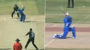 No Manners! Son Hassan Eisakhil Smashes Father Mohammad Nabi For Massive Six During Shpageeza Cricket League 2025 (Watch Video)