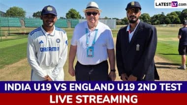 India U-19 vs England U-19 Free Live Streaming Online, 2nd Test 2025: How To Watch IND vs ENG Youth Cricket Match Live Telecast on TV?