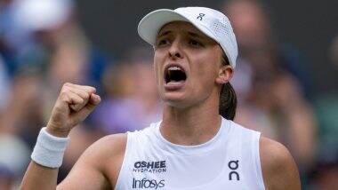 Iga Swiatek Enters Wimbledon 2025 Semi-Final; Polish Tennis Star Beats Liudmila Samsonova 6–2, 7–5 To Reach Last Four Stage at The Championships for the First Time