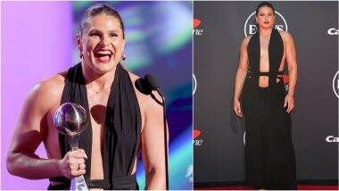 Ilona Maher Stuns in Daring Black Cut-Out Dress at ESPY Awards 2025, Olympic Medalist’s Bold Fashion Moment Captivates Fans (View Photos and Videos)