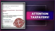 Is Income Tax Department Asking for Manual Verification To Process Refunds? PIB Fact Check Debunks Fake Email