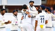 When Was The Last Time India Won a Test Match at Lord's Cricket Ground? Check Details Amid IND vs ENG Test Series 2025