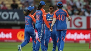 England Women Beat India Women by Five Wickets in IND-W vs ENG-W 5th T20I 2025; Hosts Gain Consolation Win But Women in Blue Clinch Series 3–2
