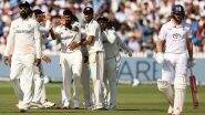 IND vs ENG 3rd Test 2025 Day 4 Stumps: Washington Sundar’s Four-Wicket Haul and England's Brydon Carse's Spell Keep Contest Balance As India Need 135 Runs on Final Day