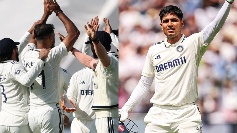 IND vs ENG 2nd Test 2025 Day 2 Stumps: Shubman Gill Hits Majestic Double Century, Bowlers Shine as Visitors Dictate Proceedings at Edgbaston