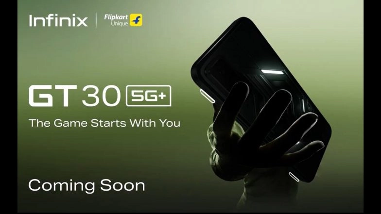 Infinix GT 30 5G Plus Teased With Gamer-Centric Design and Triggers, Likely To Launch Soon in India; Check Details
