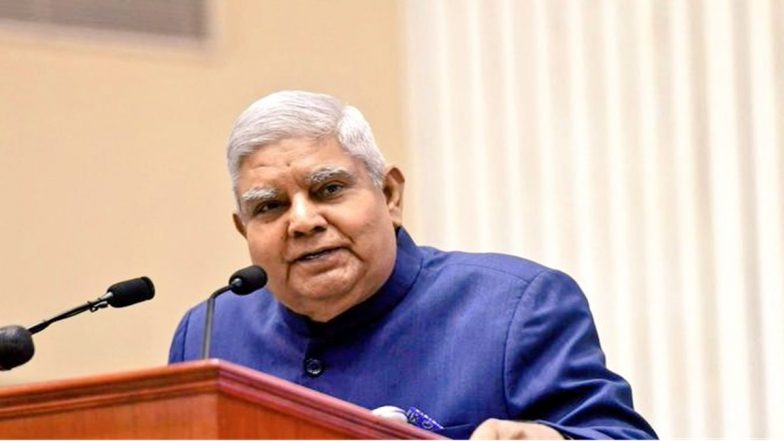 Prez Accepts Resignation of VP Jagdeep Dhankar: RS Chair Informs House