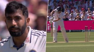 Jasprit Bumrah Bowls Sensational Delivery to Castle Ben Stokes During IND vs ENG 3rd Test 2025 at Lord's Cricket Ground (Watch Video)