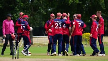 Scotland Eliminated From ICC T20 World Cup 2026 Qualification Race; Jersey Stay Alive in Europe Qualifiers As They Secure Narrow One-Wicket Victory