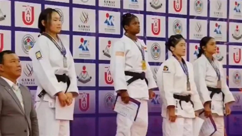 Wrong National Anthem Played by Hosts In Place of Indian Anthem at Asian Junior Judo Cup 2025 Medal Ceremony, Video Goes Viral