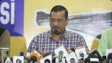 ‘AAP Has No Ties With Congress’; INDIA Bloc Was Only for Lok Sabha Polls: Arvind Kejriwal Accuses Congress of Helping BJP in Gujarat (Watch Video)