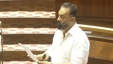 Kamal Haasan Sworn In As Rajya Sabha MP: Actor-Politician Promises To ‘Strive To Be the Voice of Tamil Nadu in Delhi’ (See Post)