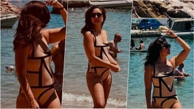 Kareena Kapoor Khan Viral Swimsuit Pics! Bebo’s Bold Beach Look in Monokini Sets Instagram on Fire