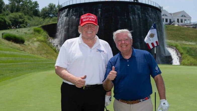 US President Donald Trump Extends Birthday Wishes to South Carolina Senator Lindsey Graham, Says 'He Is Always There When I Need Him'