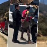 Los Angeles: Homeless Man Arrested for Setting Fire in US After Former College Football Player Watches Him Walk Away From Burning Tree, Video Surfaces