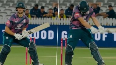 Luke Hollman Plays 'Reverse-Ramp Switch-Hit' During Middlesex vs Surrey T20 Blast 2025 Match Resembling A Shot From Bollywood Movie Lagaan, Video Goes Viral