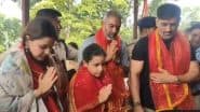 MS Dhoni Visits Maa Dewri Temple in Ranchi Along With Wife Sakshi and Daughter Ziva, Videos Go Viral