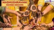 Madhushravani 2025 Mehndi Designs: Traditional Henna Patterns, Easy Mehendi Designs and Beautiful Motifs To Mark the Festival Celebrated by Married Women in Mithila (Watch Videos)