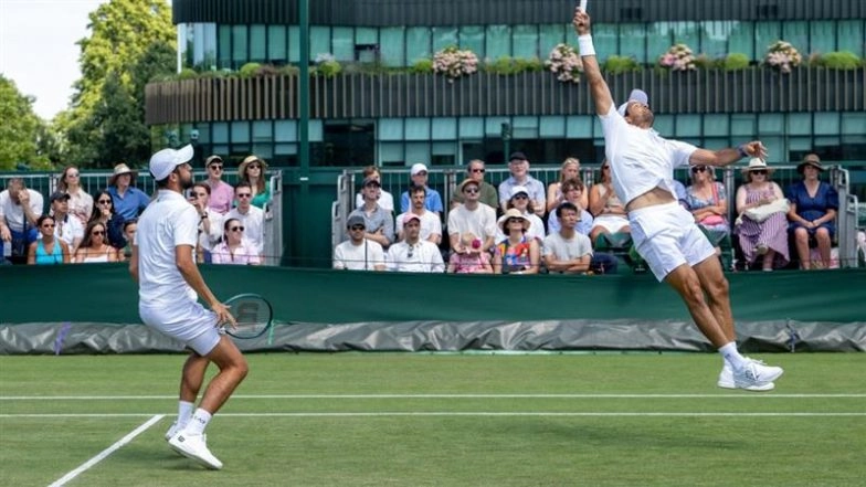 How to Watch Marcelo Arevalo and Mate Pavic vs David Pel and Rinky Hijikata, Wimbledon 2025 Live Streaming Online: Get Live TV Telecast Details of Men's Doubles Semifinal Tennis Grand Slam Match?