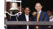 Mithali Raj Rings Iconic ‘Five-Minute Bell’ at Lord’s Cricket Ground Before Day 4 of IND vs ENG 3rd Test 2025 (See Pic)