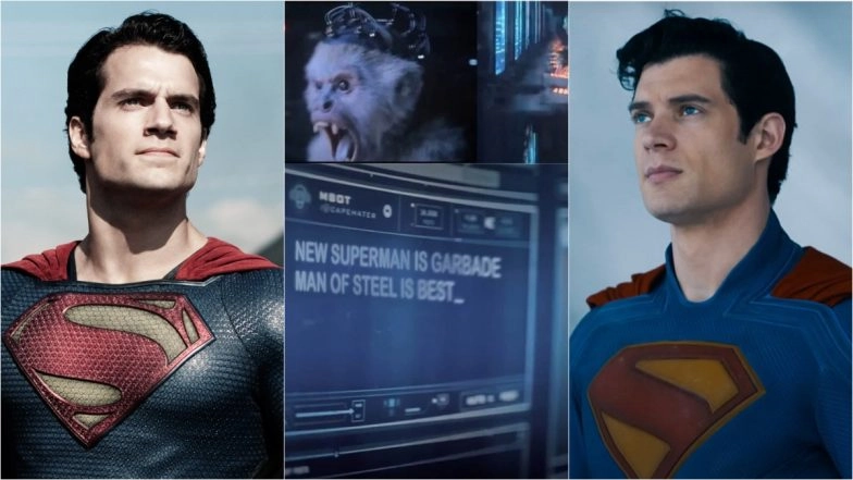 Fact Check: Did James Gunn&rsquo;s &lsquo;Superman&rsquo; Mock Henry Cavill&rsquo;s &lsquo;Man of Steel&rsquo;? Here&rsquo;s Truth Behind the Viral &lsquo;Troll Monkey&rsquo; Scene!